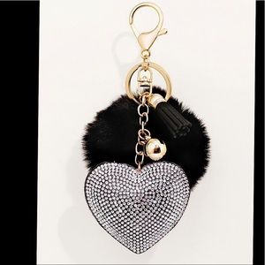 Black Heart Keychain